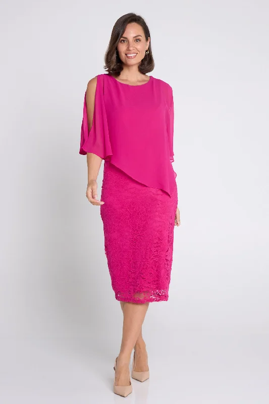 Abigail Dress - Hot Pink